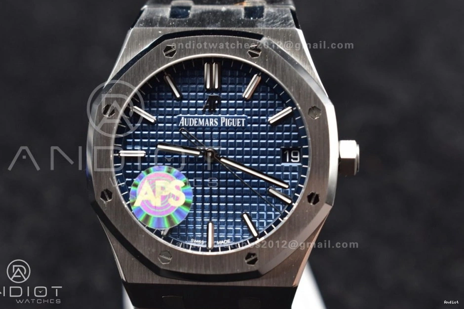 A4302 Super Royal Best SS on Clone 1:1 Dial APSF Blue 15500 Edition Oak Textured Bracelet 41mm SS 0507